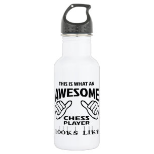 This is what an awesome Chess player looks like 532 Ml Water Bottle