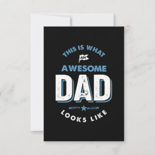 This is What an Awesome Dad Looks Like RSVP Card