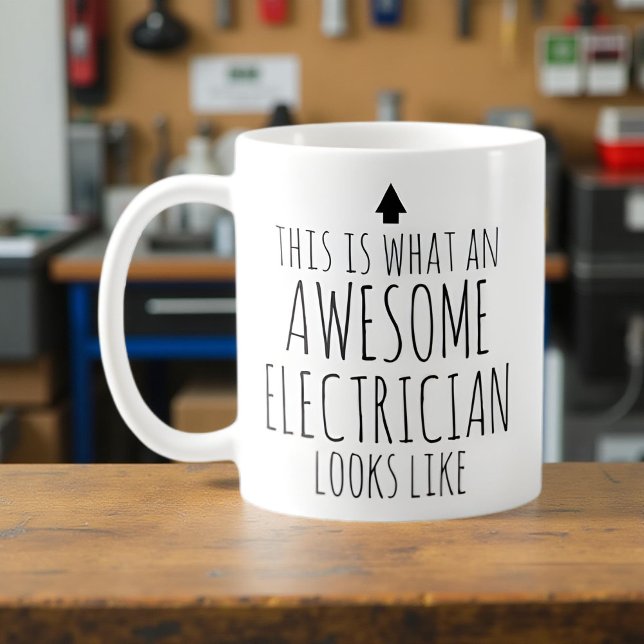 This is What an Awesome Electrician Looks Like Coffee Mug (Creator Uploaded)