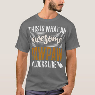 This is what An Awesome Pawpaw looks like fathers T-Shirt