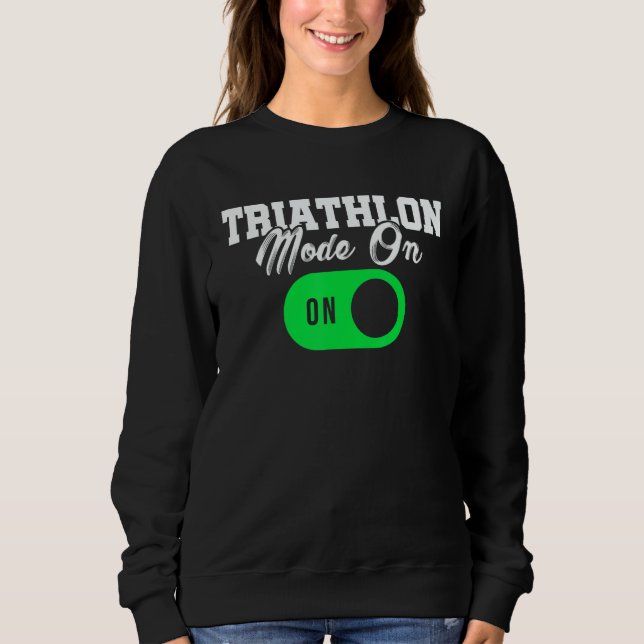 This Is What An Awesome Triathlete Looks Like Run  Sweatshirt (Front)