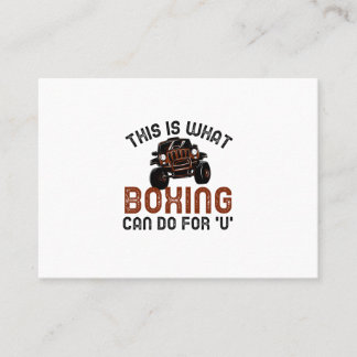 this is what boxing can do for you business card