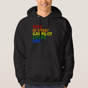 This Is What Gay Pilot Looks Like Lgbt Corlor Rain Hoodie