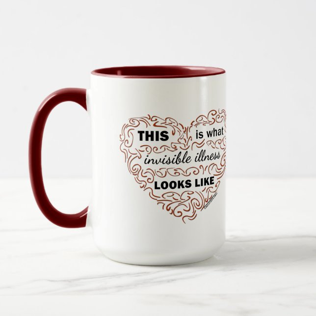 This is what invisible illness looks like mug (Left)