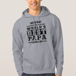 This is what the world's best papa looks like hoodie