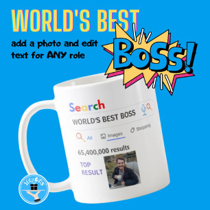 This is what World's BEST BOSS Looks Like PHOTO Coffee Mug