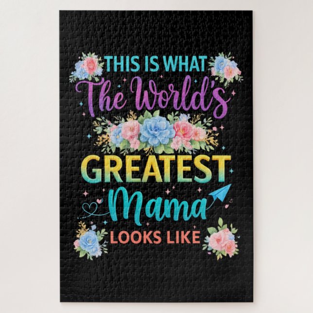 This is What Worlds Greatest Mama  Jigsaw Puzzle (Vertical)