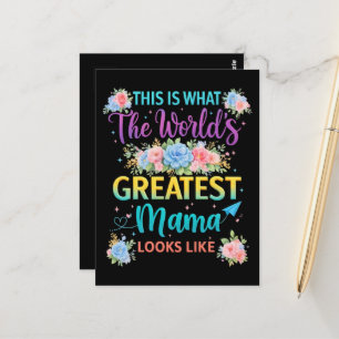 This is What Worlds Greatest Mama Postcard