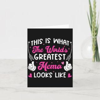 This is What Worlds Greatest Mema Looks Like Card