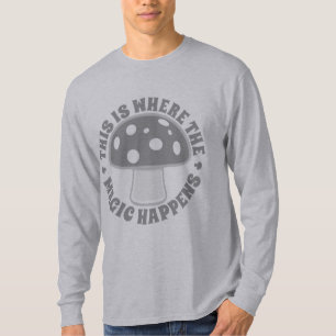This Is Where Magic Happens - Psychedelics, Silver T-Shirt