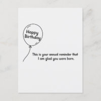 This Is Your Annual Reminder Funny Birthday