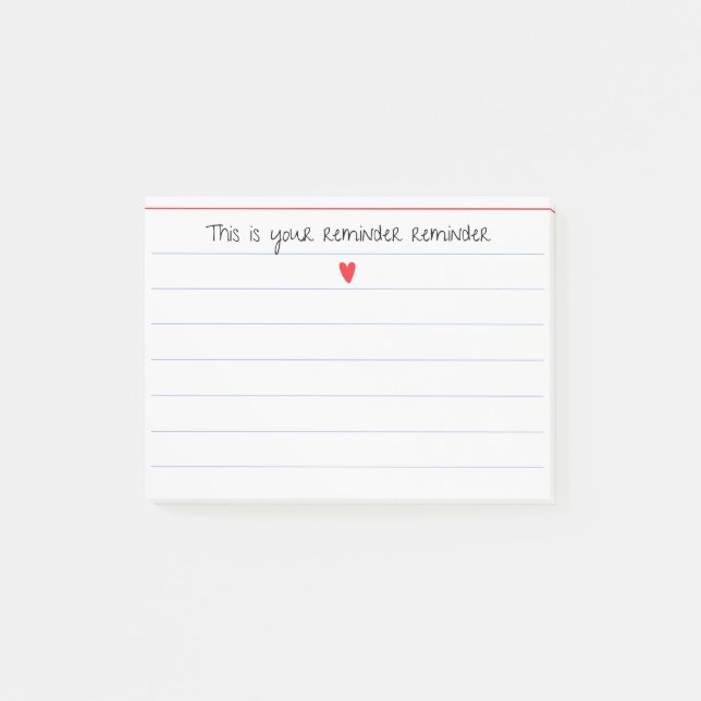 "This Is Your Reminder Reminder" | Funny Gift Post-it Notes (Front)