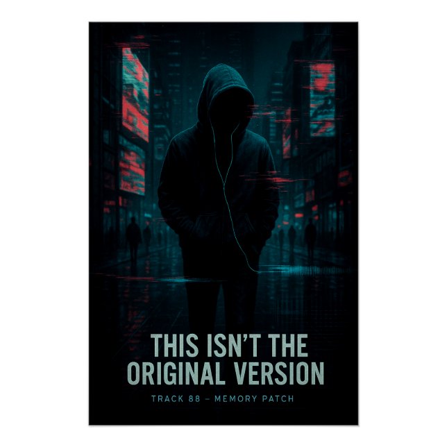 This Isn’t the Original Version - Glitchcore Art Poster (Front)