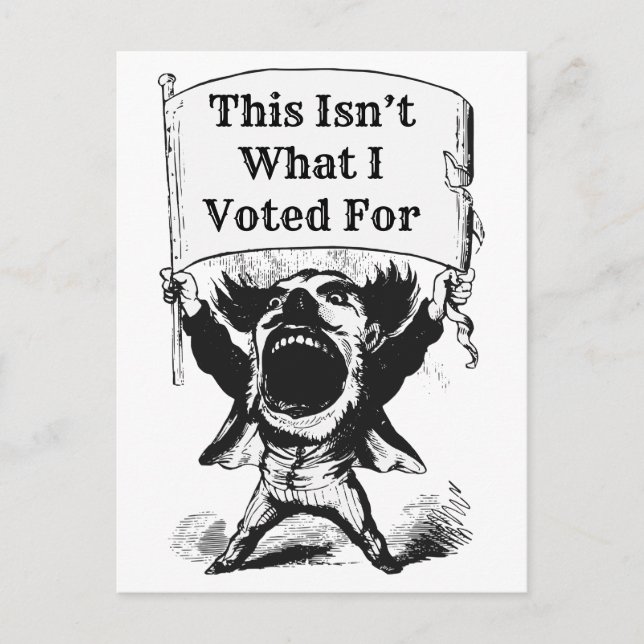This Isn’t What I Voted For Postcard (Front)