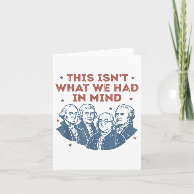 This Isnt What We Had In Mind, Liberal, Resist, 4t Card (Front)
