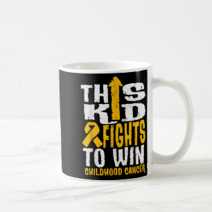 This Kid Fights To Win Childhood Cancer Awareness  Coffee Mug