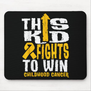 This Kid Fights To Win Childhood Cancer Awareness  Mouse Pad