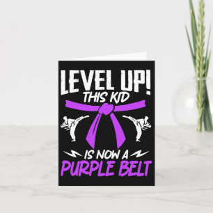 This Kid Is Now A Purple Belt Karate Taekwondo Mar Card