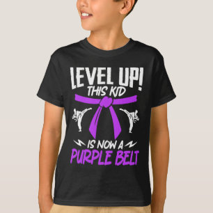 This Kid Is Now A Purple Belt Karate Taekwondo Mar T-Shirt