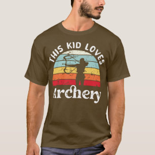This Kid loves Archery Boys Girls Gift  T-Shirt