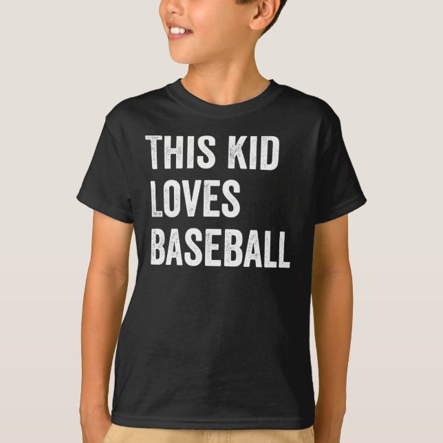 This Kid Loves Baseball Lover T-Shirt (Front)