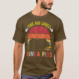 This Kid Loves Guinea Pigs Boys And Girls Guinea P T-Shirt