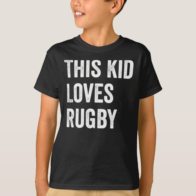 This Kid Loves Rugby Lover T-Shirt (Front)
