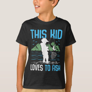 This Kid Loves To Fish I Fishing T-Shirt