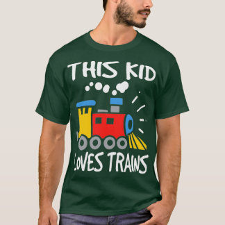 This Kid Loves Trains Kids Railroad T-Shirt