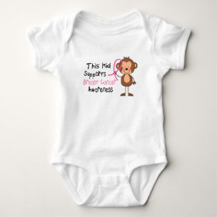 This Kid Supports Breast Cancer Awareness Baby Bodysuit