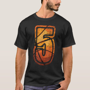 This kids basketball with number 5 T-Shirt