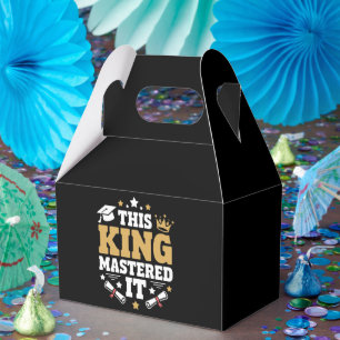 This King I Mastered It Masters Graduation Class Favour Box