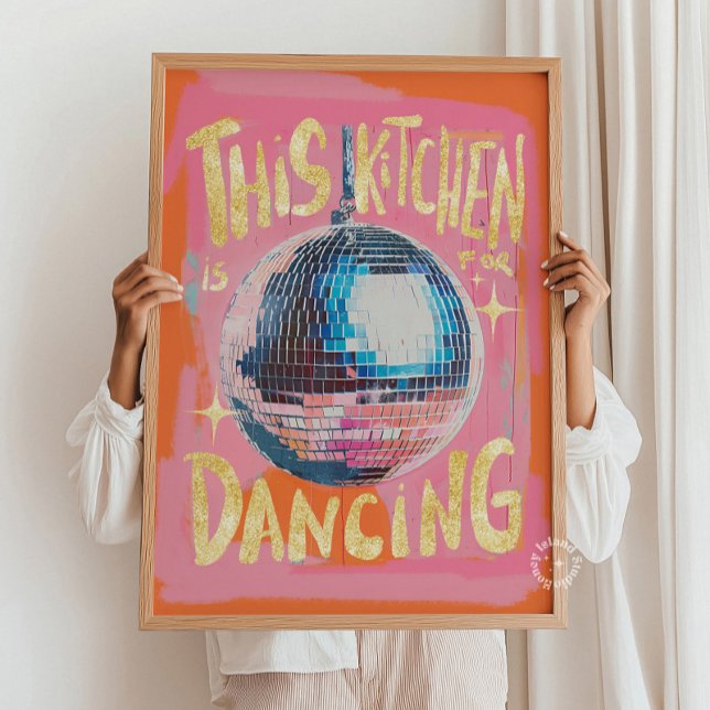 This Kitchen is For Dancing Disco Wall Art (This Kitchen is For Dancing Disco Wall Art)