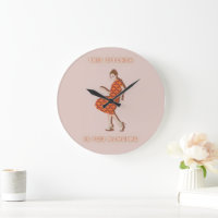 This Kitchen is for Dancing Orange Woman Poster