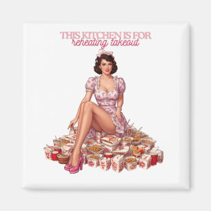 This Kitchen Is for Reheating Takeout Illustration Magnet