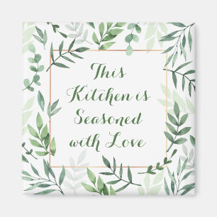 This Kitchen is Seasoned with Love Refrigerator Magnet