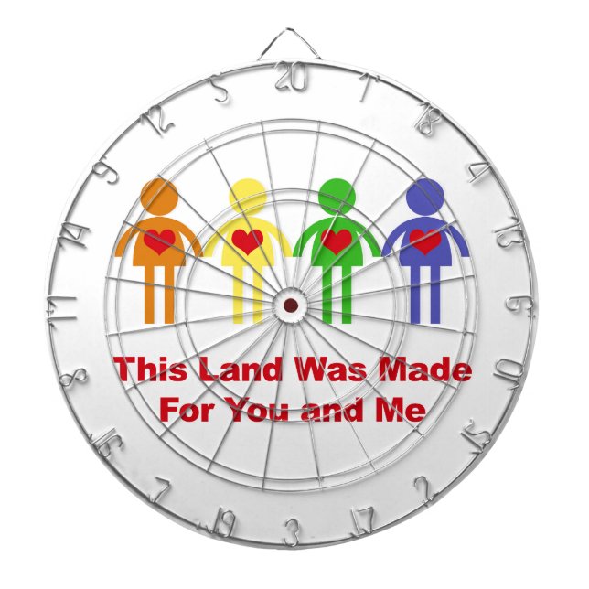 This Land Was Made for You and Me Dartboard (Front)