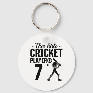 This Little Cricket Player Is 7 Years Old - 7th Bi Key Ring