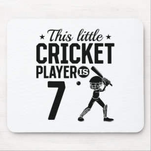 This Little Cricket Player Is 7 Years Old - 7th Bi Mouse Pad