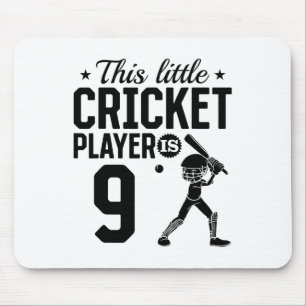 This Little Cricket Player Is 9 Years Old - 9th Bi Mouse Pad