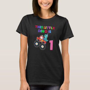 This Little Dino Is 1 1st Birthday Birthday Kind T-Shirt