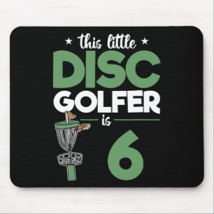 This Little Disc Golfer Is 6 Birthday Disc Golf Ki Mouse Pad