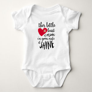 This Little Heart Of Mine - CHD Warrior Baby Bodysuit
