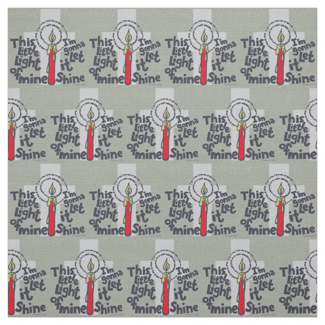 This Little Light Christian  Fabric (Swatch)