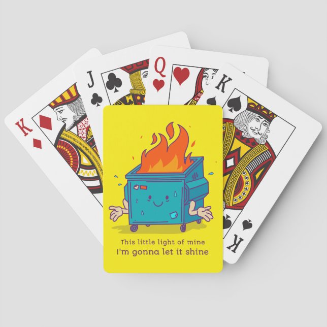 This Little Light: Dumpster Fire Playing Cards (Back)
