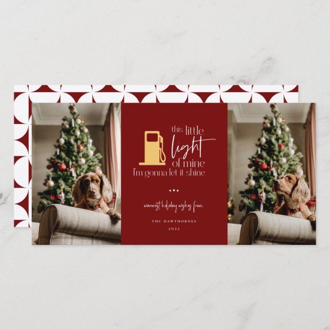 This Little Light Funny Christmas 2 Photo (Front/Back)