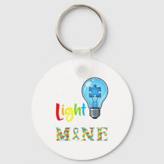 This Little Light Of Mine Autism Awareness Support Key Ring