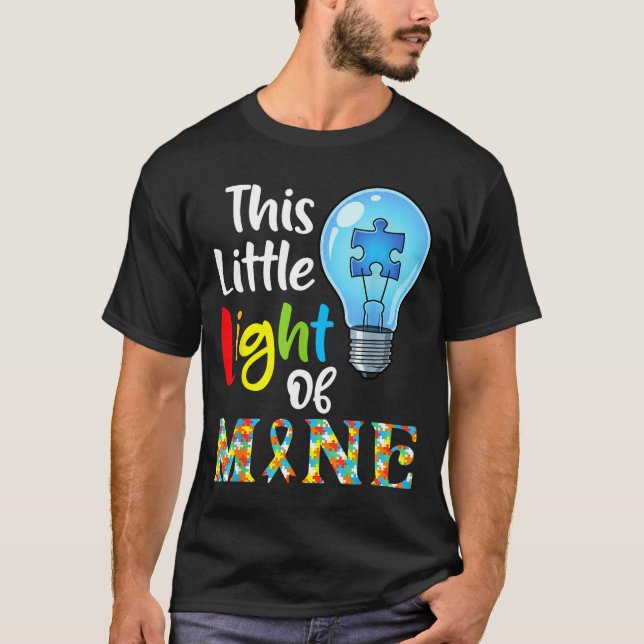 This Little Light Of Mine Autism Awareness Support T-Shirt (Front)