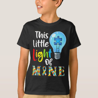 This Little Light Of Mine Autism Awareness Support T-Shirt