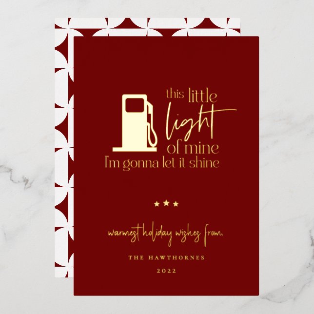 This Little Light Of Mine Gas Humour Christmas (Front/Back)